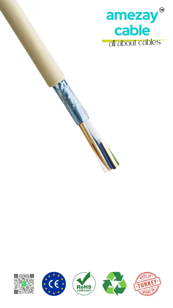 J-Y(St)Y 1x2x0.80 mm² + 0.40 mm² Fire Alarm Cable | Signal and Data Transmission Cable | Amezay Cable | All About Cables