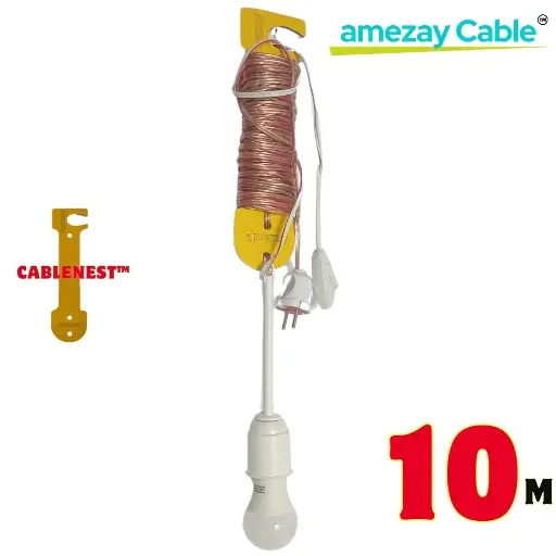 [1193101473025] Seyyar Lamba 10 Metre | CableNest™ Profesyonel Seri Tij Duylu