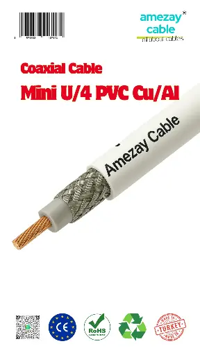 Amezay Mini U/4 PVC Cu/Al კოაქსიალური კაბელი: მაღალი ხარისხის სიგნალის გადაცემა CATV-სა და უსაფრთხოების სისტემებისთვის | ყველაფერი კაბელების შესახებ